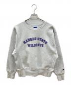 Champion REVERSE WEAVEチャンピオン リバース ウィーブ）の古着「00sカレッジスウェット　古着」｜ライトグレー