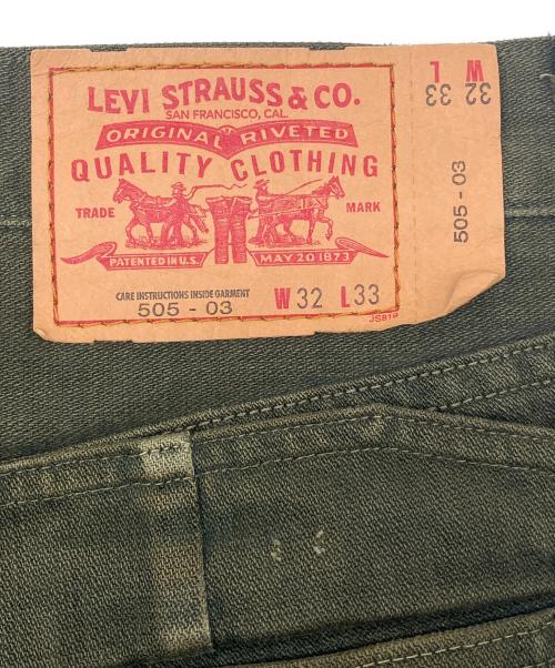 LEVI'S（リーバイス）LEVI'S (リーバイス) 00s 505カーゴパンツ　2003年7月製 カーキ サイズ:W32×L33の古着・服飾アイテム