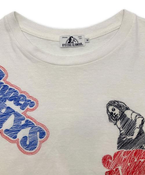 Hysteric Glamour（ヒステリックグラマー）Hysteric Glamour (ヒステリックグラマー) 半袖カットソー ホワイト サイズ:Ｍの古着・服飾アイテム