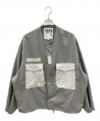 TIGHTBOOTH PRODUCTIONタイトブースプロダクション）の古着「COLLARLESS FIELD JKT　20AW」｜グレー