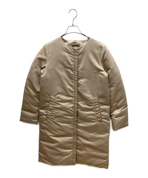 add（エーディーディー）add (エーディーディー) ダウンコート　シームレスタイプ ベージュ サイズ:38の古着・服飾アイテム