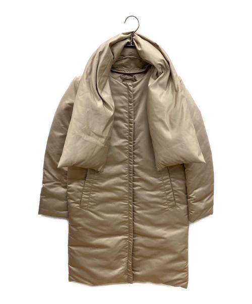 add（エーディーディー）add (エーディーディー) ダウンコート　シームレスタイプ ベージュ サイズ:38の古着・服飾アイテム