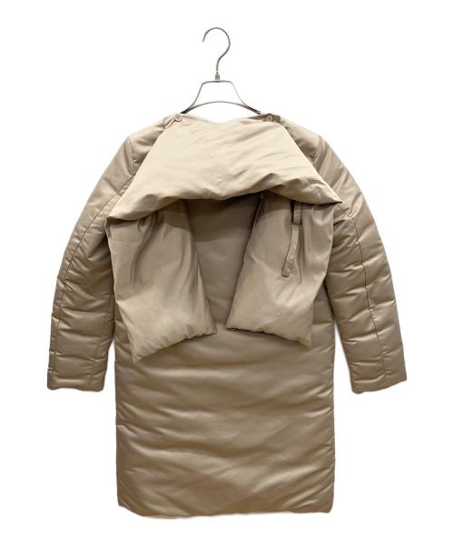 add（エーディーディー）add (エーディーディー) ダウンコート　シームレスタイプ ベージュ サイズ:38の古着・服飾アイテム