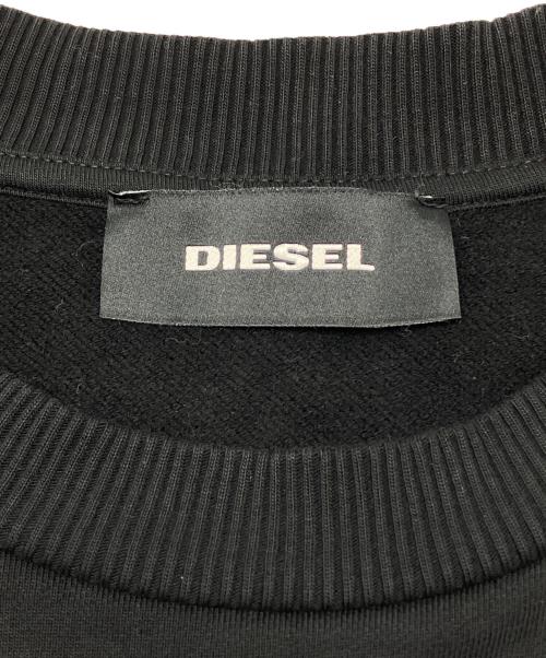 DIESEL（ディーゼル）DIESEL (ディーゼル) 裏起毛スウェット ブラック サイズ:XSの古着・服飾アイテム
