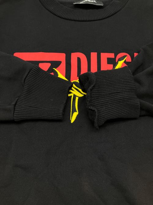 DIESEL（ディーゼル）DIESEL (ディーゼル) 裏起毛スウェット ブラック サイズ:XSの古着・服飾アイテム