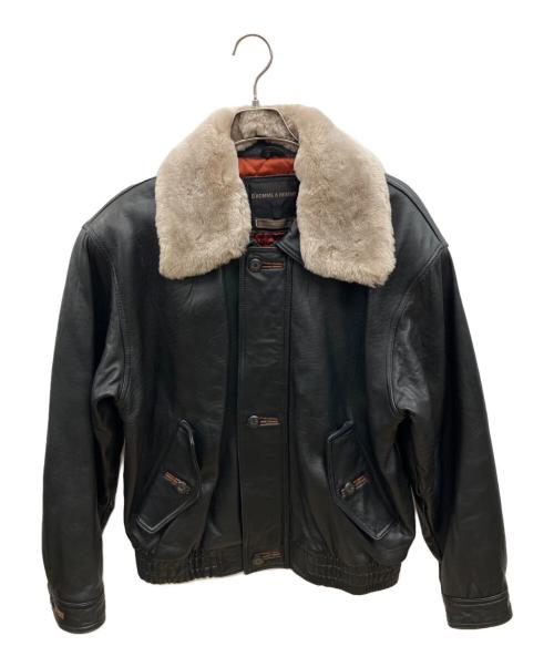 D'HOMME A HOMME（ドムアオム）D'HOMME A HOMME (ドムアオム) レザージャケット ブラック サイズ:Lの古着・服飾アイテム