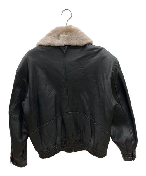 D'HOMME A HOMME（ドムアオム）D'HOMME A HOMME (ドムアオム) レザージャケット ブラック サイズ:Lの古着・服飾アイテム