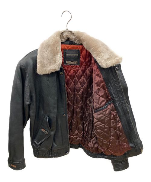 D'HOMME A HOMME（ドムアオム）D'HOMME A HOMME (ドムアオム) レザージャケット ブラック サイズ:Lの古着・服飾アイテム