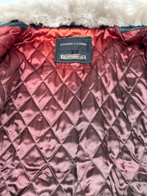 D'HOMME A HOMME（ドムアオム）D'HOMME A HOMME (ドムアオム) レザージャケット ブラック サイズ:Lの古着・服飾アイテム