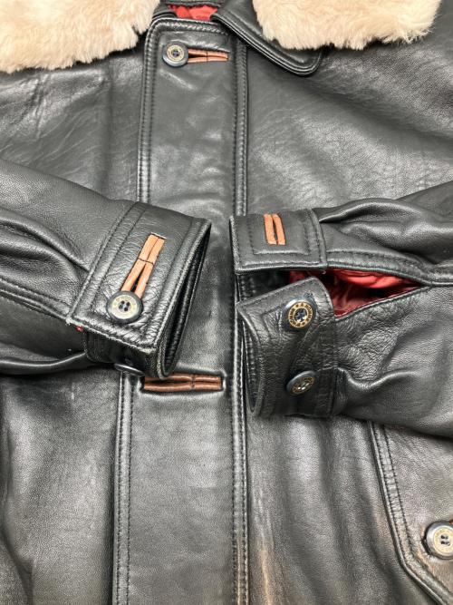 D'HOMME A HOMME（ドムアオム）D'HOMME A HOMME (ドムアオム) レザージャケット ブラック サイズ:Lの古着・服飾アイテム