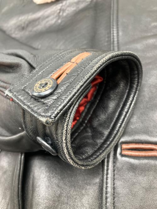 D'HOMME A HOMME（ドムアオム）D'HOMME A HOMME (ドムアオム) レザージャケット ブラック サイズ:Lの古着・服飾アイテム