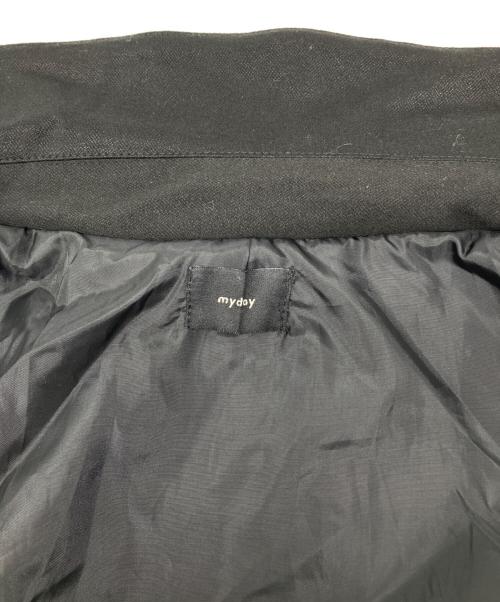 my day（マイ デイ）my day (マイ デイ) ジップコート ブラック サイズ:Ｍの古着・服飾アイテム