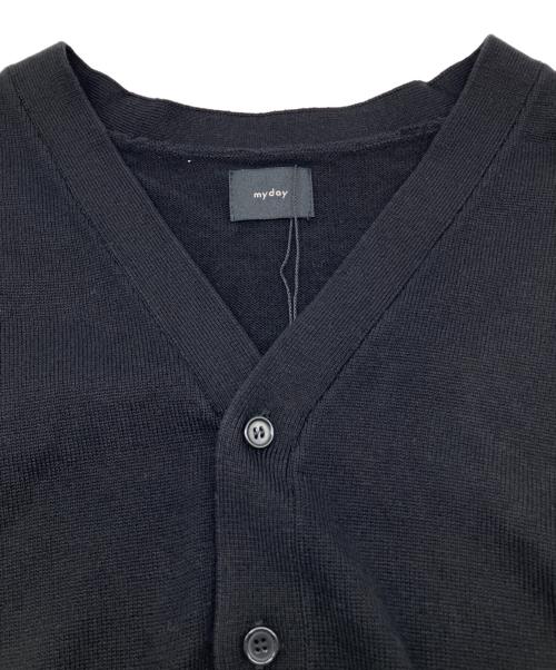 my day（マイ デイ）my day (マイ デイ) ニットベスト ブラック サイズ:Ｍの古着・服飾アイテム