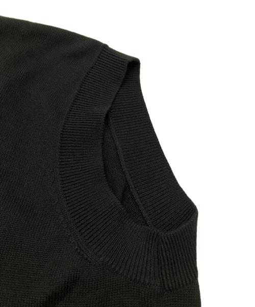 my day（マイ デイ）my day (マイ デイ) ニットベスト ブラック サイズ:Ｍの古着・服飾アイテム