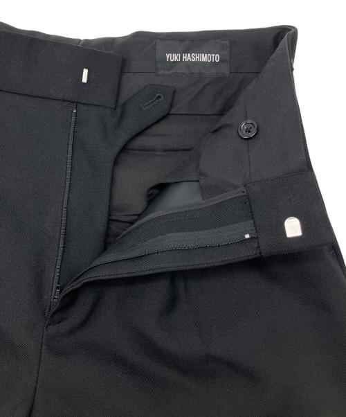 YUKI HASHIMOTO（ユウキハシモト）YUKI HASHIMOTO (ユウキハシモト) レイヤードワイドスラックス ブラック サイズ:46の古着・服飾アイテム