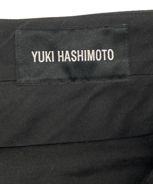YUKI HASHIMOTO（ユウキハシモト）YUKI HASHIMOTO (ユウキハシモト) レイヤードワイドスラックス ブラック サイズ:46の古着・服飾アイテム