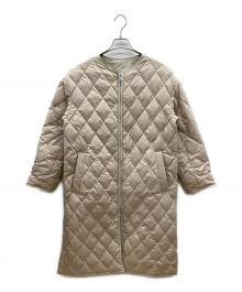 U.A. GreenLabelRelaxing（ユナイテッドアローズグリーンレーベル リラクシング）の古着「ダウン リバーシブル キルト コート」｜アイボリー