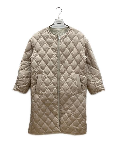 U.A. GreenLabelRelaxing（ユナイテッドアローズグリーンレーベル リラクシング）U.A. GreenLabelRelaxing (ユナイテッドアローズグリーンレーベル リラクシング) ダウン リバーシブル キルト コート アイボリー サイズ:38の古着・服飾アイテム