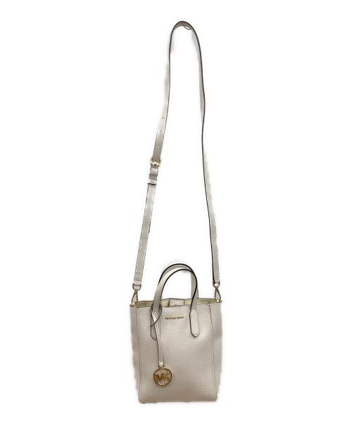 MICHAEL KORS（マイケル・コース）MICHAEL KORS (マイケル・コース) 	エクストラスモールクロスボディバッグ アイボリー×ブラウンの古着・服飾アイテム