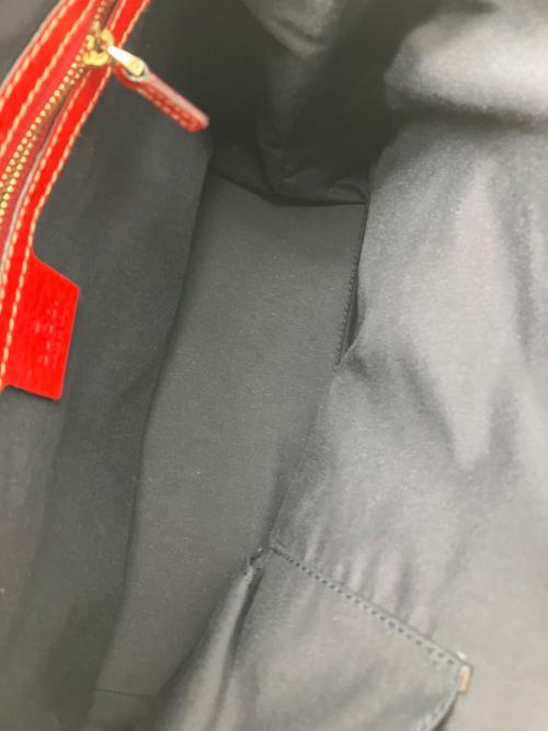 GUCCI（グッチ）GUCCI (グッチ) シェリーライン ベージュ×レッドの古着・服飾アイテム