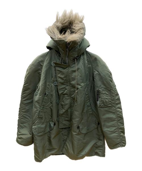 ALPHA（アルファ）ALPHA (アルファ) 80s N-3Bフライトジャケット　古着 カーキ サイズ:Ｍの古着・服飾アイテム