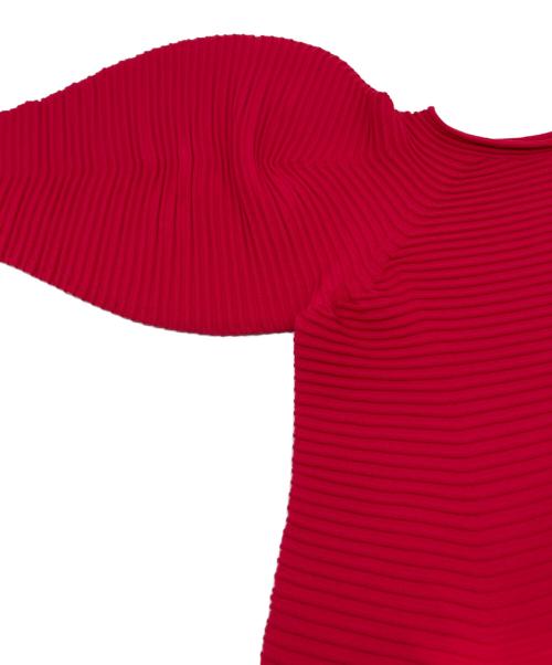 PLEATS PLEASE（プリーツプリーズ）PLEATS PLEASE (プリーツプリーズ) ニットワンピース ショッキングピンク サイズ:不明の古着・服飾アイテム