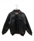 AVIREXアヴィレックス）の古着「ラムレザージャケット」｜ブラック