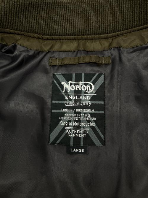 Norton（ノートン）Norton (ノートン) MA-1ジャケット カーキ サイズ:Lの古着・服飾アイテム