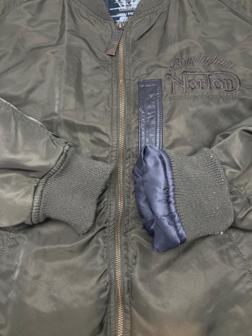 Norton（ノートン）Norton (ノートン) MA-1ジャケット カーキ サイズ:Lの古着・服飾アイテム
