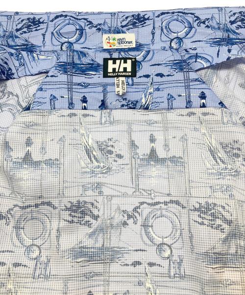 HELLY HANSEN（ヘリーハンセン）HELLY HANSEN (ヘリーハンセン) reyn spooner (レイン スプナー) アロハシャツ　ベイサイドレガッタプリントシャツ スカイブルー サイズ:Ｍの古着・服飾アイテム