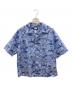 HELLY HANSEN（ヘリーハンセン）の古着「アロハシャツ　ベイサイドレガッタプリントシャツ」｜スカイブルー
