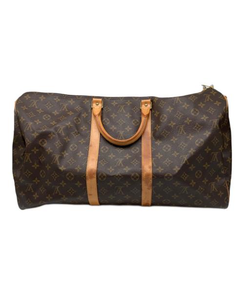LOUIS VUITTON（ルイ ヴィトン）LOUIS VUITTON (ルイ ヴィトン) モノグラム　キーポル・バンドリエール55 ブラウンの古着・服飾アイテム