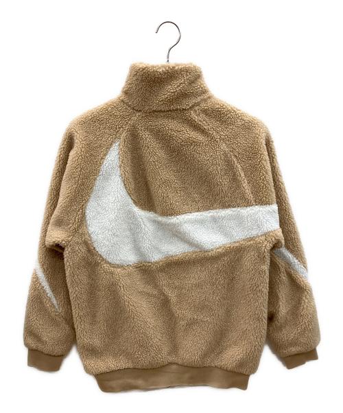 NIKE（ナイキ）NIKE (ナイキ) ボアジャケット ベージュ×ホワイト サイズ:Sの古着・服飾アイテム