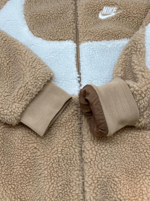 NIKE（ナイキ）NIKE (ナイキ) ボアジャケット ベージュ×ホワイト サイズ:Sの古着・服飾アイテム
