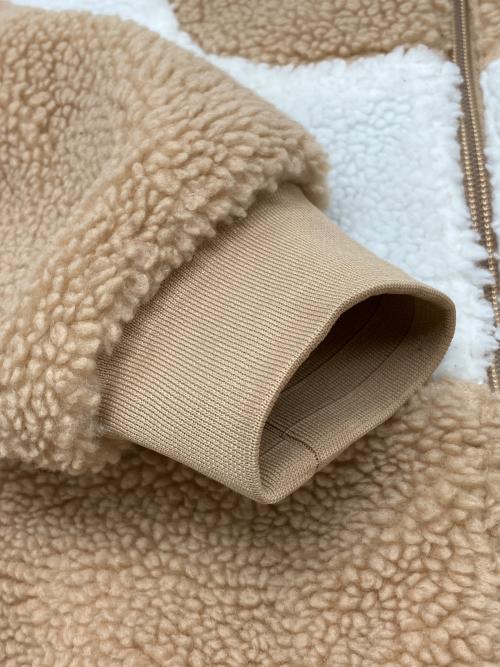 NIKE（ナイキ）NIKE (ナイキ) ボアジャケット ベージュ×ホワイト サイズ:Sの古着・服飾アイテム