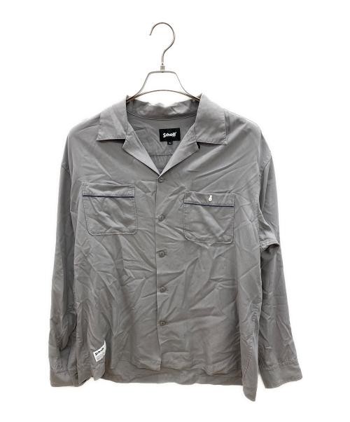 Schott（ショット）Schott (ショット) 長袖シャツ　BOWLING LS SHIRT グレー サイズ:Lの古着・服飾アイテム