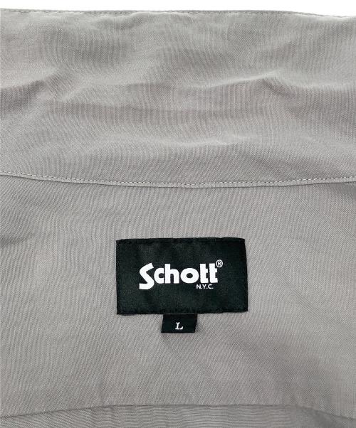 Schott（ショット）Schott (ショット) 長袖シャツ　BOWLING LS SHIRT グレー サイズ:Lの古着・服飾アイテム