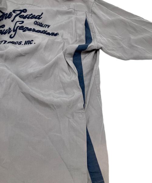 Schott（ショット）Schott (ショット) 長袖シャツ　BOWLING LS SHIRT グレー サイズ:Lの古着・服飾アイテム
