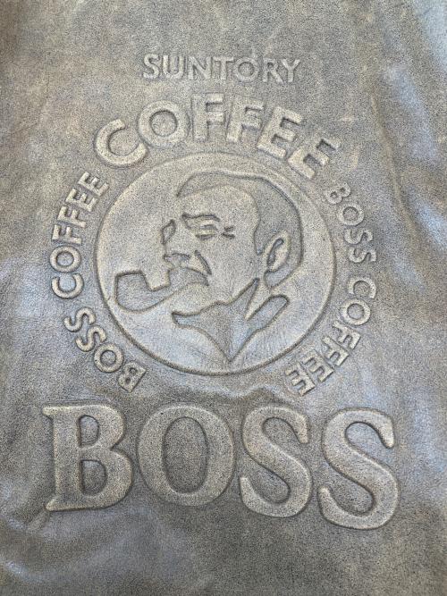 BOSS（ボス）BOSS (ボス) 90sファー付レザージャケット ボスジャン SUNTORY ORIGINAL DESIGN 古着 ブラウン×ホワイト サイズ:Lの古着・服飾アイテム