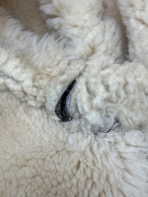 AVIREX（アヴィレックス）AVIREX (アヴィレックス) B-3ムートンジャケット ホワイト×ブラウン サイズ:42の古着・服飾アイテム