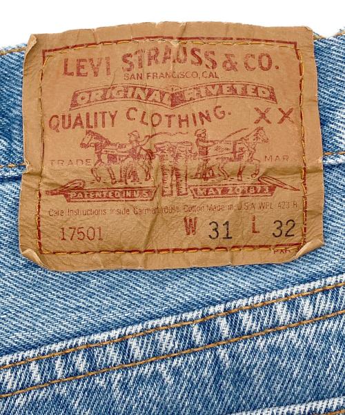 LEVI'S（リーバイス）LEVI'S (リーバイス) 90s 17501デニムパンツ　釦裏544　1993年6月製 インディゴ サイズ:W31×L32の古着・服飾アイテム