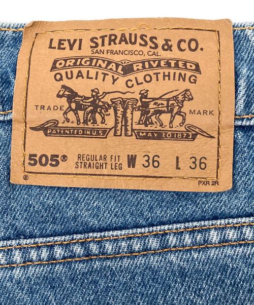 LEVI'S（リーバイス）LEVI'S (リーバイス) 90s　505ストレートデニムパンツ　オレンジタグ スカイブルー サイズ:W36×L36の古着・服飾アイテム