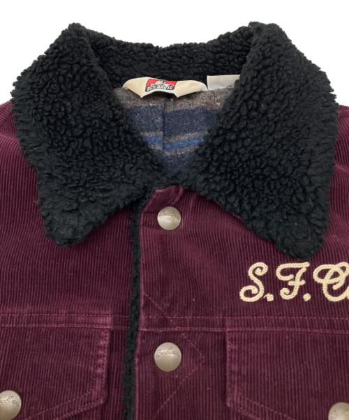 BEN DAVIS（ベンデイビス）BEN DAVIS (ベンデイビス) 90sデッキジャケット　三角タグ　古着 ワインレッド サイズ:Sの古着・服飾アイテム