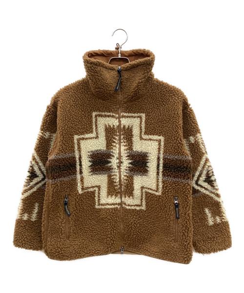 PENDLETON（ペンドルトン）PENDLETON (ペンドルトン) BAYFLOW (ベイフロー) ボアジャケット ブラウン サイズ:Fの古着・服飾アイテム