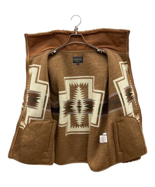 PENDLETON（ペンドルトン）PENDLETON (ペンドルトン) BAYFLOW (ベイフロー) ボアジャケット ブラウン サイズ:Fの古着・服飾アイテム