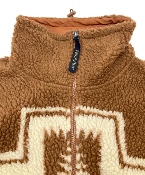 PENDLETON（ペンドルトン）PENDLETON (ペンドルトン) BAYFLOW (ベイフロー) ボアジャケット ブラウン サイズ:Fの古着・服飾アイテム
