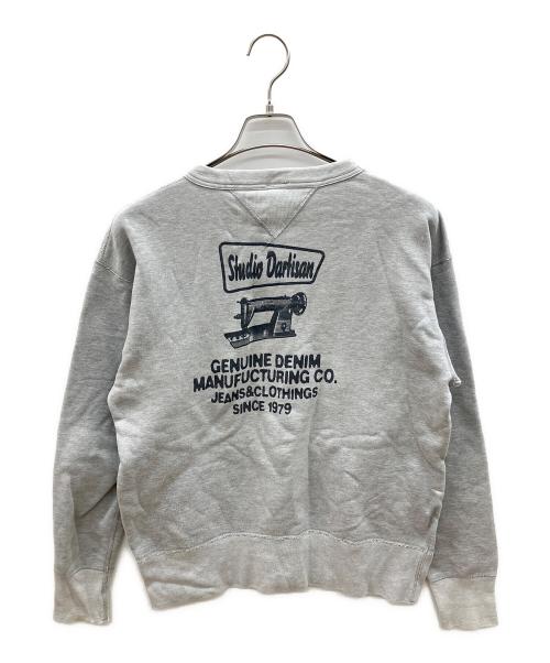 STUDIO D'ARTISAN（ステュディオダルチザン）STUDIO D'ARTISAN (ステュディオダルチザン) 両Vクルーネックスウェット グレー サイズ:Ｍの古着・服飾アイテム