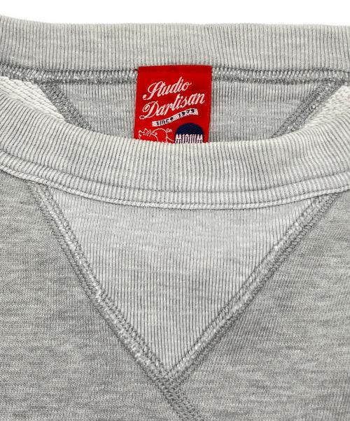STUDIO D'ARTISAN（ステュディオダルチザン）STUDIO D'ARTISAN (ステュディオダルチザン) 両Vクルーネックスウェット グレー サイズ:Ｍの古着・服飾アイテム