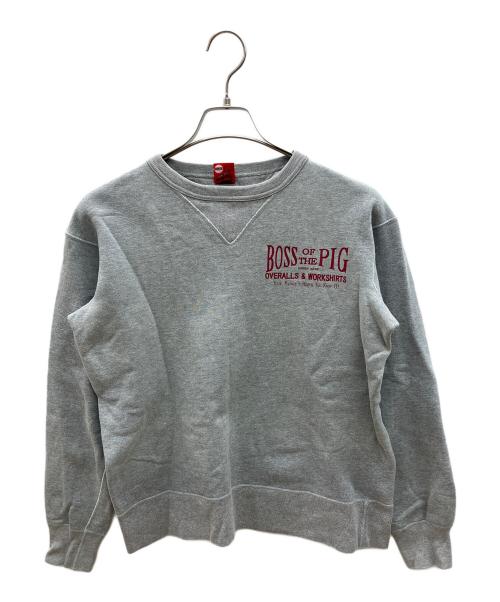 STUDIO D'ARTISAN（ステュディオダルチザン）STUDIO D'ARTISAN (ステュディオダルチザン) 両Vクルーネックスウェット グレー サイズ:Ｍの古着・服飾アイテム