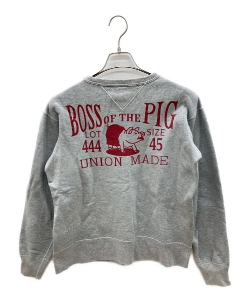 STUDIO D'ARTISAN（ステュディオダルチザン）STUDIO D'ARTISAN (ステュディオダルチザン) 両Vクルーネックスウェット グレー サイズ:Ｍの古着・服飾アイテム